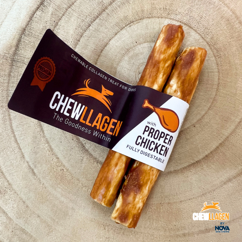 Chewllagen Chicken Medium Roll 2 pack - HOUNDS