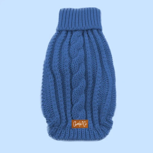 Charlie & co cable knit jumper - Dark blue - HOUNDS