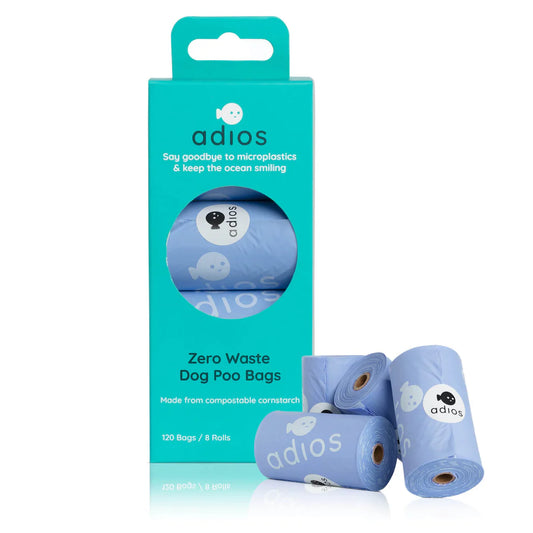 Adios cornflower blue poo bags 60 - HOUNDS