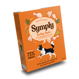 Symply Turkey wet bake dog food 395g - HOUNDS