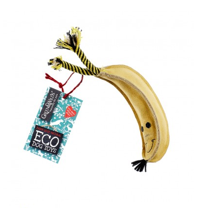 Green & Wilds Barry The Banana Eco Dog Toy - HOUNDS