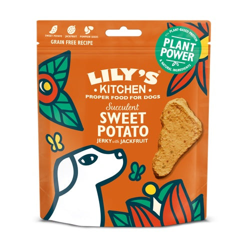 Lily’s kitchen sweet potato jerky with jackfruit - HOUNDS