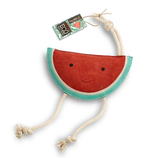 Green & Wilds Wend the watermelon eco dog toy