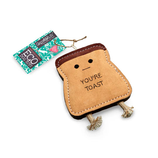Green & Wilds you’re toast, eco dog toy - HOUNDS