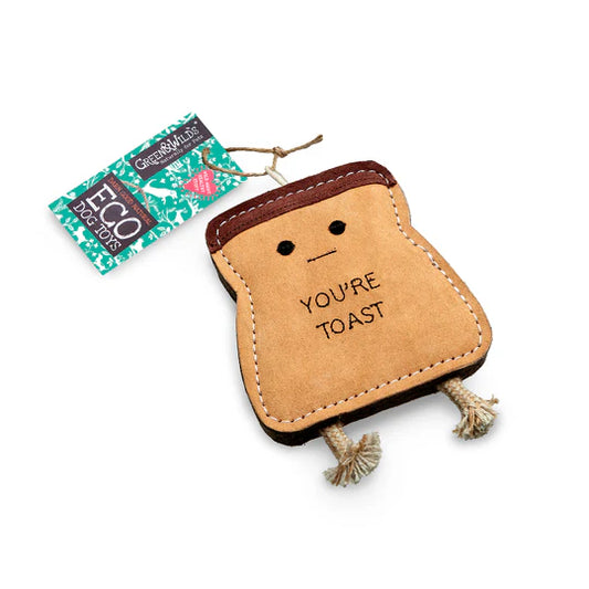 Green & Wilds you’re toast, eco dog toy
