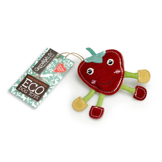 Green & Wilds, Steve the strawberry eco dog toy