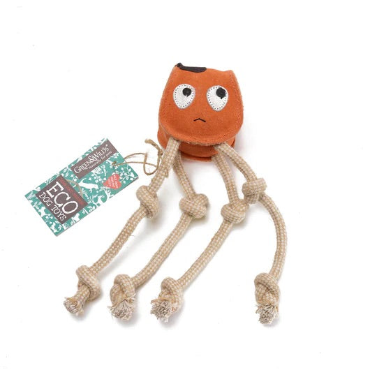 Green & wilds Sid the squid, eco toy