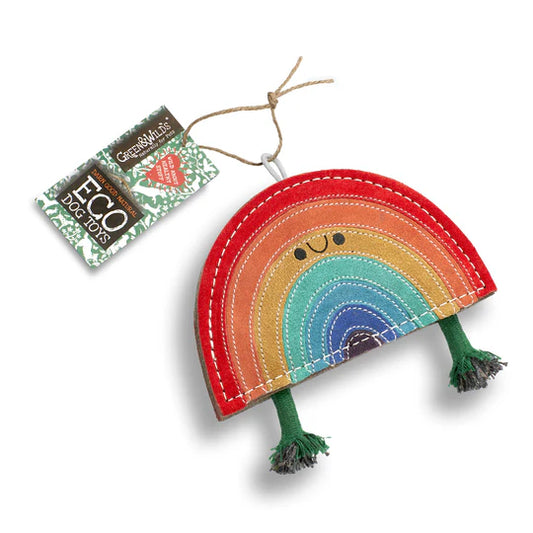 Green & Wilds Rainbow warrior, eco dog toy