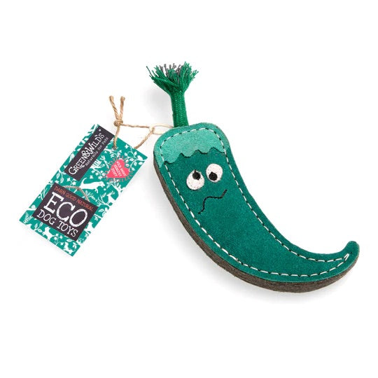 Green & wilds Juan the jalapeño, eco toy - HOUNDS