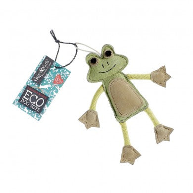 Green & Wilds Francois Le Frog Eco Dog Toy - HOUNDS