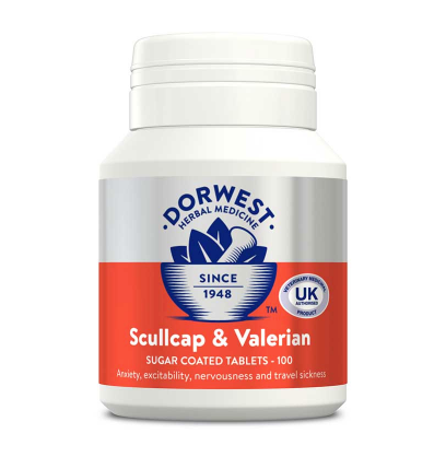 Dorwest  Scullcap & Valerian Tablets - HOUNDS