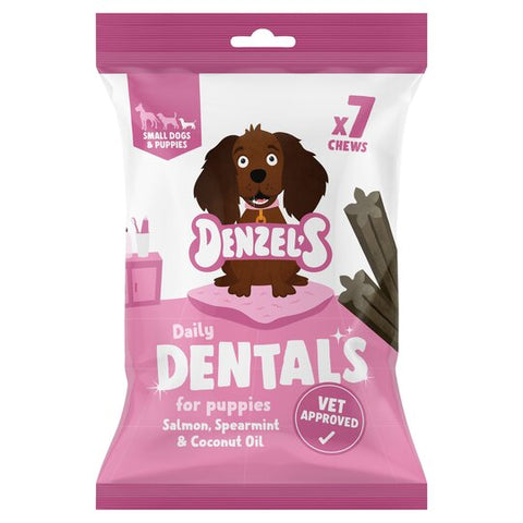 Denzels dentals for puppies, salmon, spearmint & coconut oil - HOUNDS
