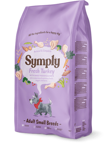Symply small breed turkey dry food  6kg - HOUNDS